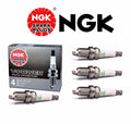 Set of 4 NGK V-Power Spark Plugs BKR5E #7938 for