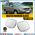 Heated Mirror Glass Set of 2 with Backing Plate for Volvo XC70 XC90 (2003–2006)