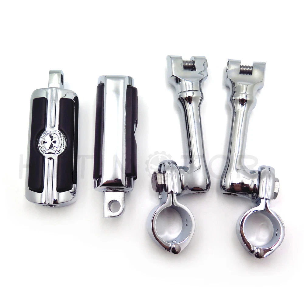 Chrome Skull FootPeg for Honda GoldWing VTX1300 Shadow Valkyrie