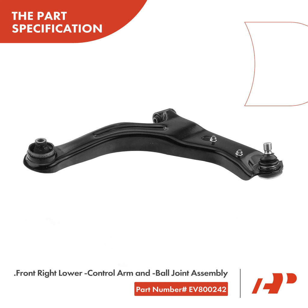 Set of 8 Front Control Arms with Ball Joints for Ford Escape