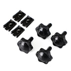 Saddlebag Lever Lock Bolts & Nuts Set Black for Glide King Touring (1996–2019)