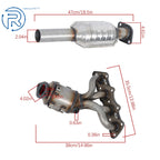 2X Front Manifold + Rear Catalytic Converter for Hyundai Accent (2012–2017)
