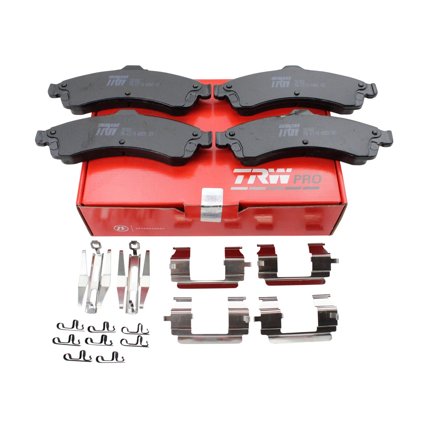 Set of 4 TRW Pro Front Ceramic Brake Pads for Buick Chevy Isuzu GMC Oldsmobile Saab