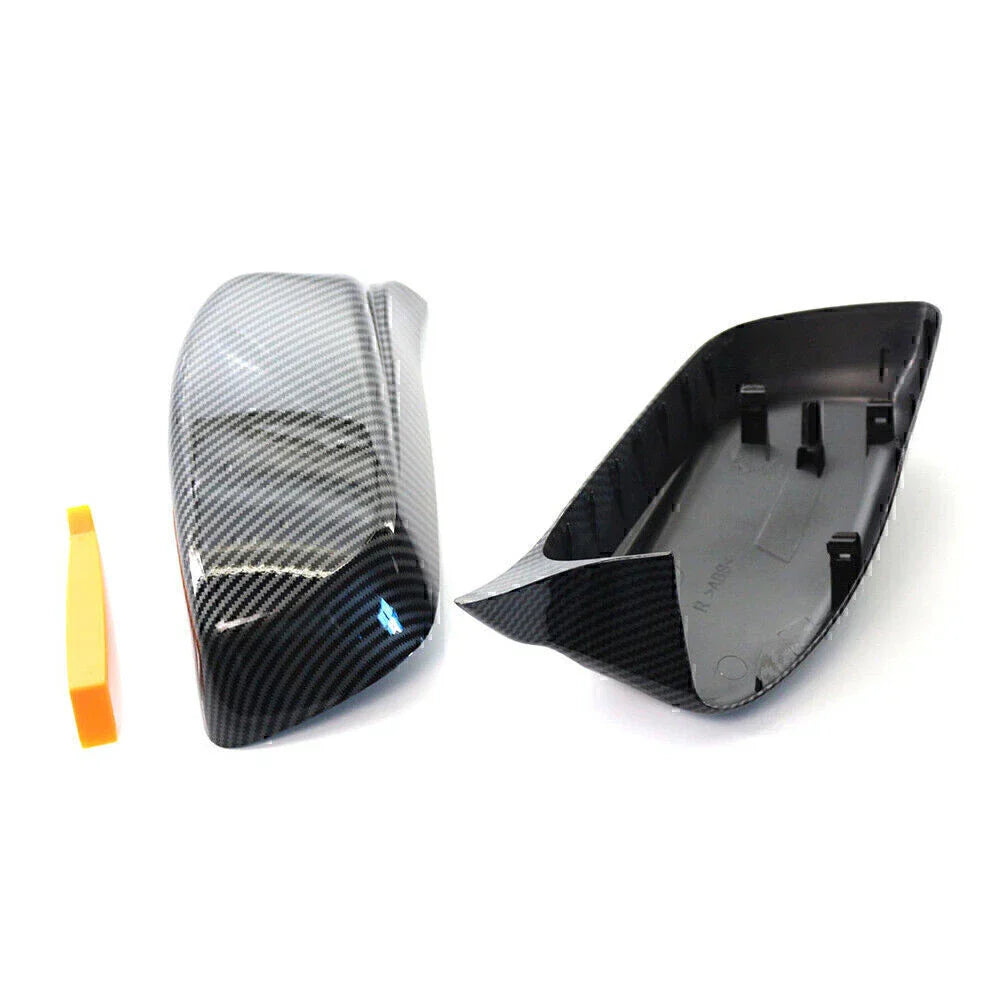 ABS M Style Side Mirror Cover Caps for BMW 5 6 Series (2003-2010)