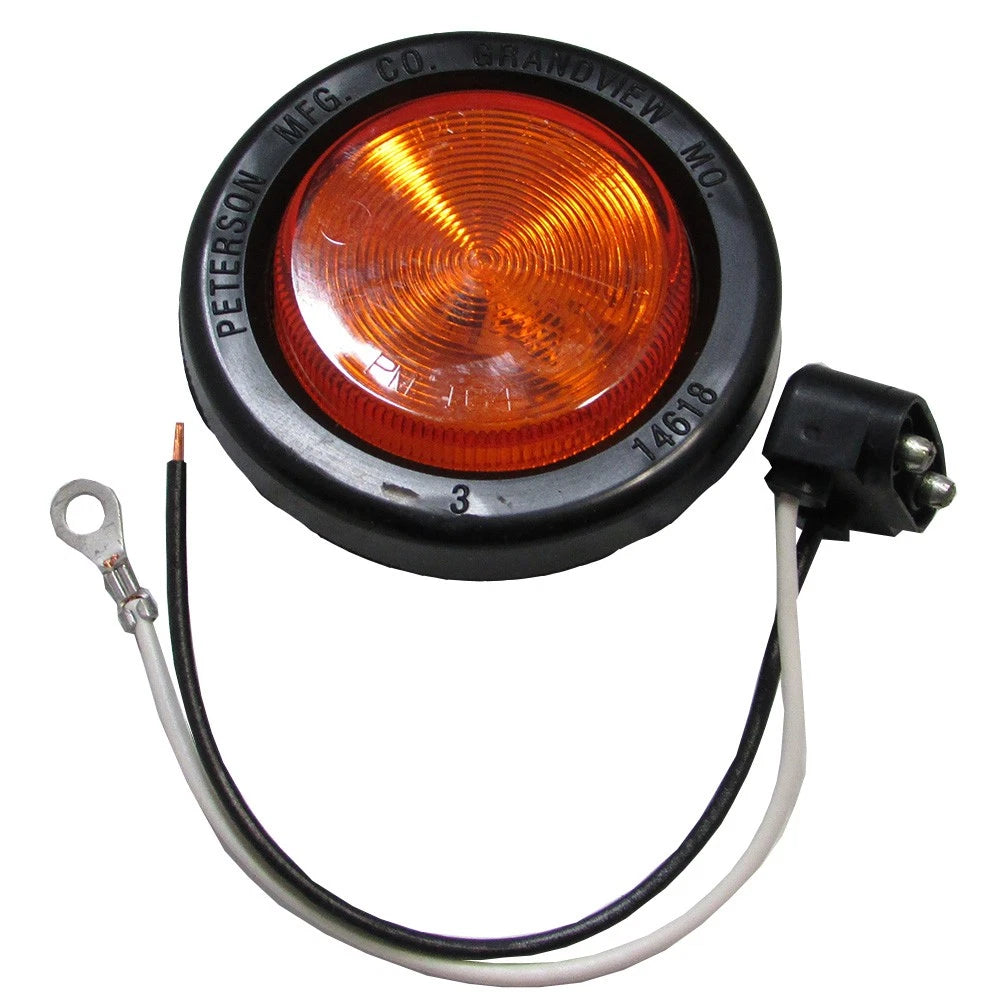 2" Round LED Amber Side Marker Light Kit for Universal Products (Replaces V198KA)