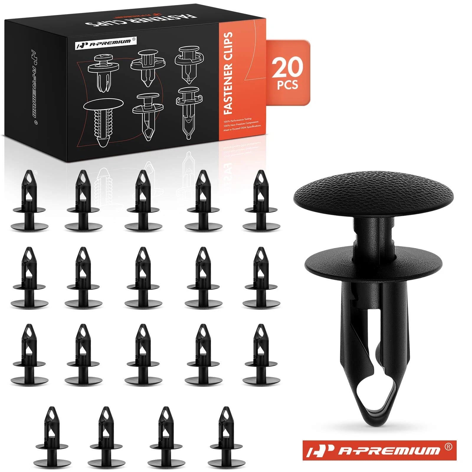 20Pcs Push-Type Retainer Clips for Chevy Rear Bumper Cover 