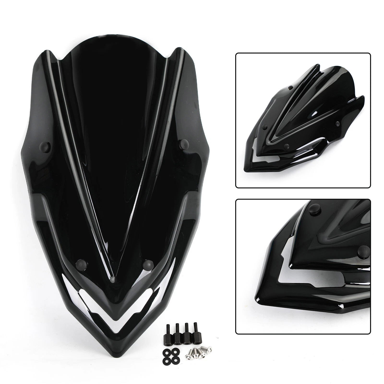 Windshield Protector for Kawasaki Z900 (2017–2019) Black