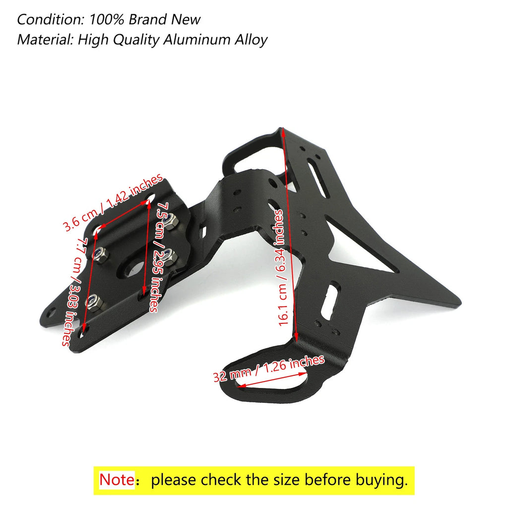 License Plate Holder Bracket for Yamaha MT-07 FZ-07 (2014–2018)
