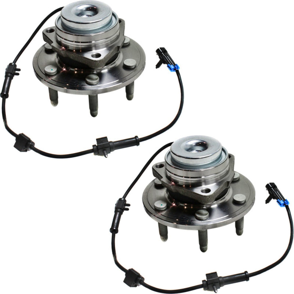 Set of 2 Wheel Hubs for Chevrolet Astro (2003–2005) with Bearing & Sensor RWD