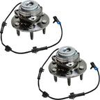 Set of 2 Wheel Hubs for Chevrolet Astro (2003–2005) with Bearing & Sensor RWD