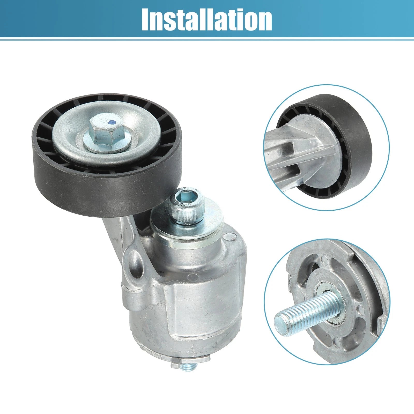 Belt Tensioner Pulley Assembly No. 07K903315S for Volkswagen Beetle (2006–2010)