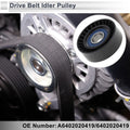 Drive Belt Idler Pulley for Mercedes-Benz A-Class (1997-2001) Black