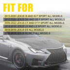 Carbon Fiber Black Mirror Cover Caps for Lexus IS200 IS250 IS300 IS350 (2014–2020)