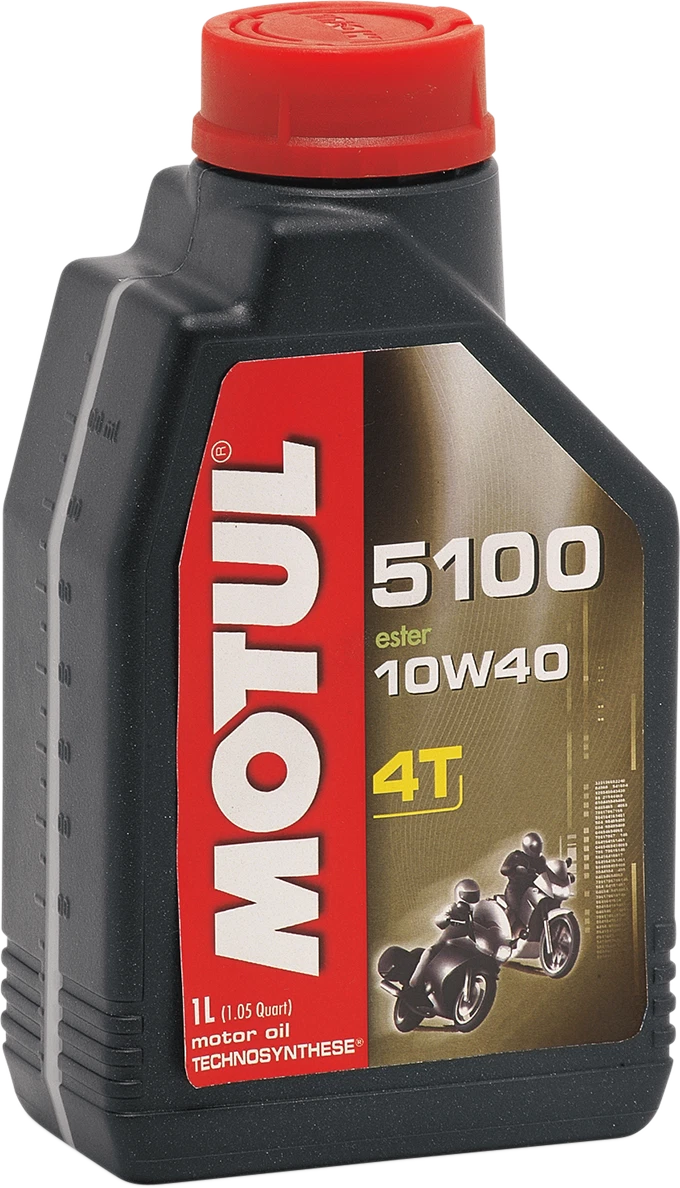 MOTUL 5100 4T Synthetic Blend Oil 10W-40 for Motorcycles (1L) 104066