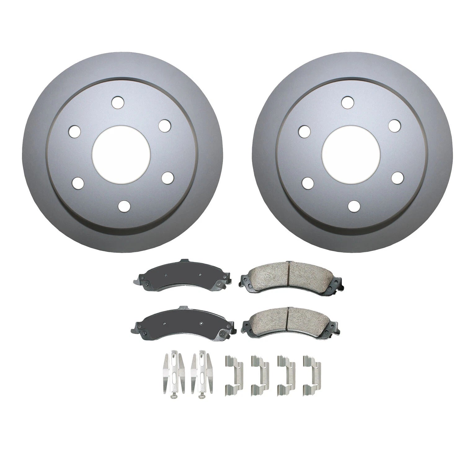 Rear Brake Kit 325mm Disc Rotors & Akebono ProACT Pads for Chevrolet GMC