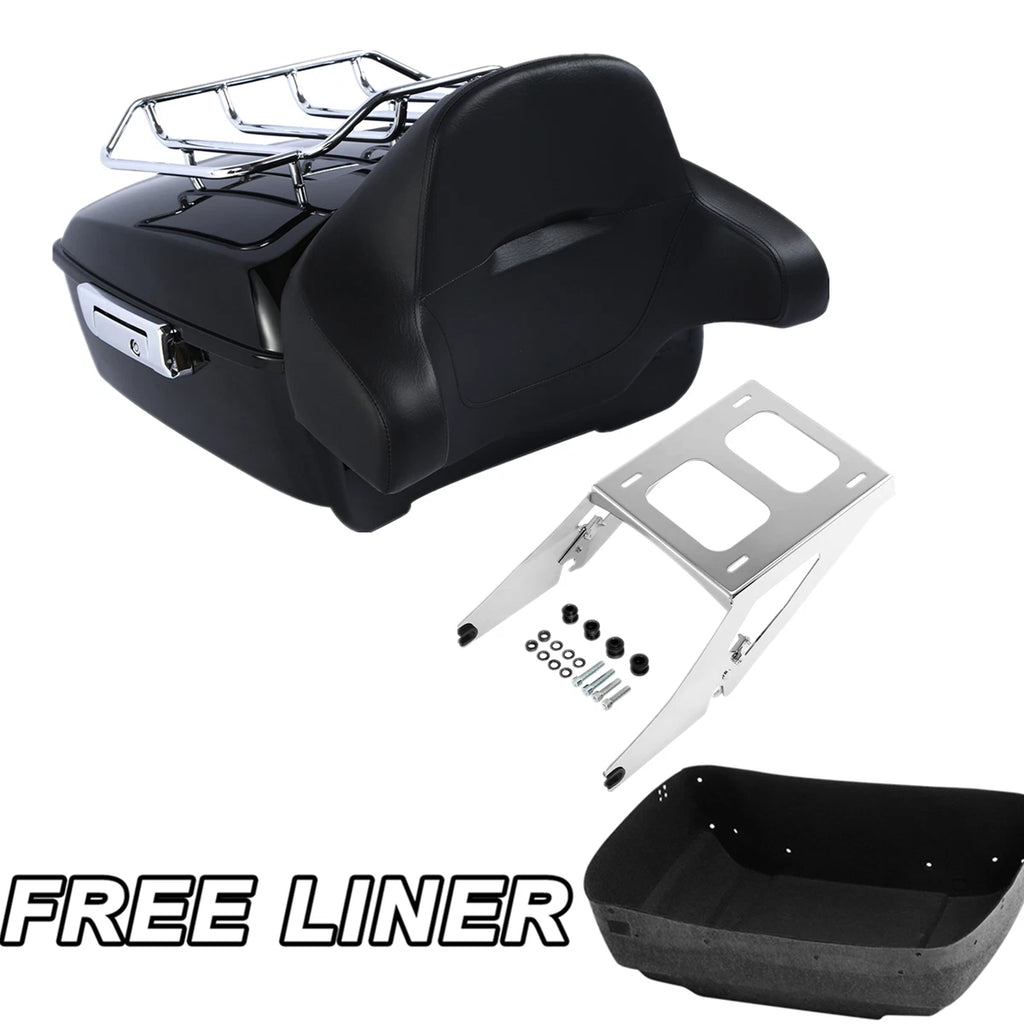 Trunk Pad Chrome Mount Rack for Harley Sport Glide FLSB (2018–2023)