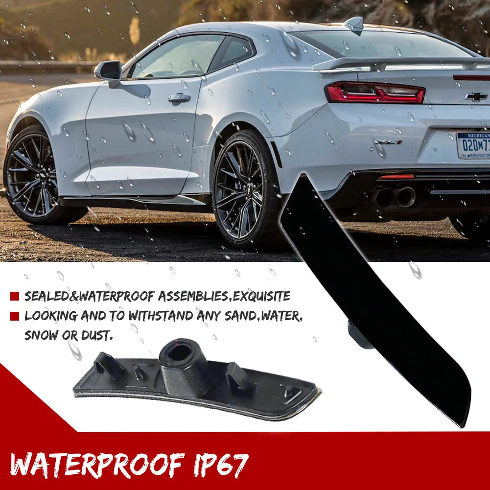 2X Smoked Lens Side Marker Lights for Chevy Camaro (2016–2023)