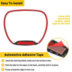Carbon Fiber Steering Wheel Trim Cover for Dodge Challenger/Charger (2015–2023)