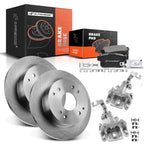 Rear Disc Rotor & Ceramic Brake Pads for Honda Accord Sedan 