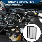 Set of 2 Engine Air Filters No. 17220RGLA00 for Honda Odyssey 3.5L (2005–2007)