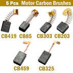 Carbon Brush Motor Brushes CB325/459/303/419/203/85 for Angle Grinder GA 5030 (2010–2023)