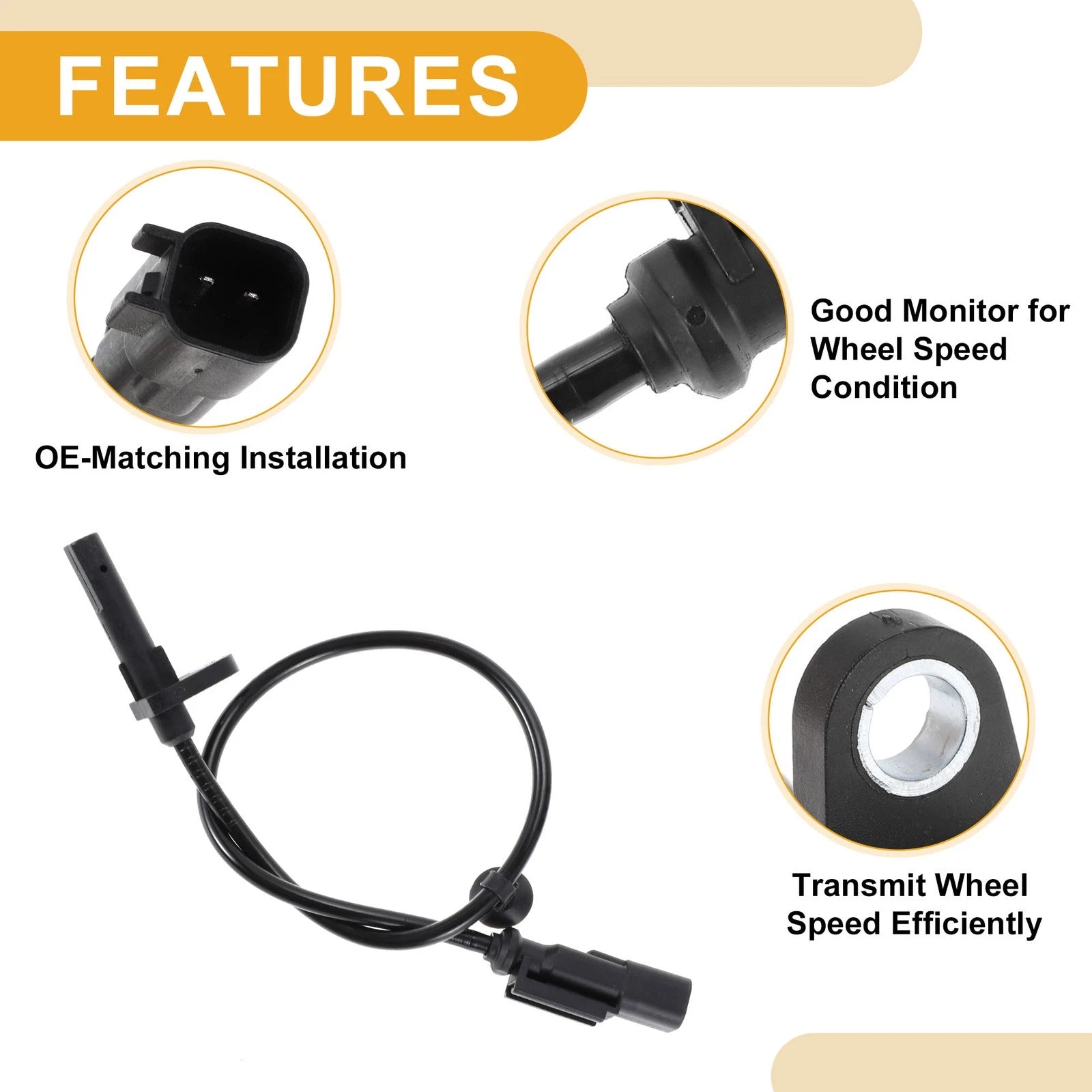 ABS Wheel Speed Sensor BK212B372BD for Ford Transit Custom (2012–2023)