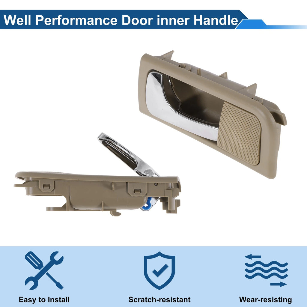 Front Passenger Side Interior Door Handle for Buick Excelle (2003–2008) Beige Chrome