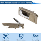 Front Passenger Side Interior Door Handle for Buick Excelle (2003–2008) Beige Chrome