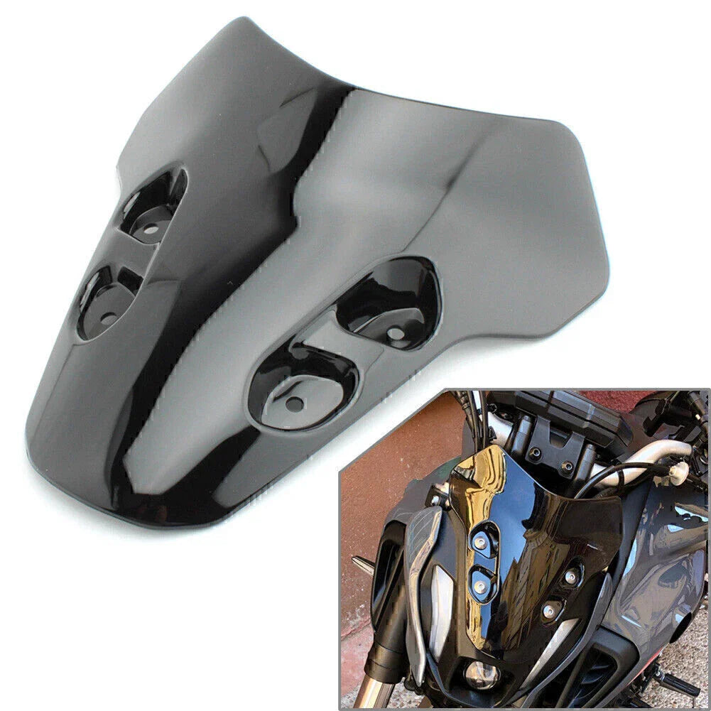 Black ABS Windshield Deflector for Yamaha MT07 (2021-2022)