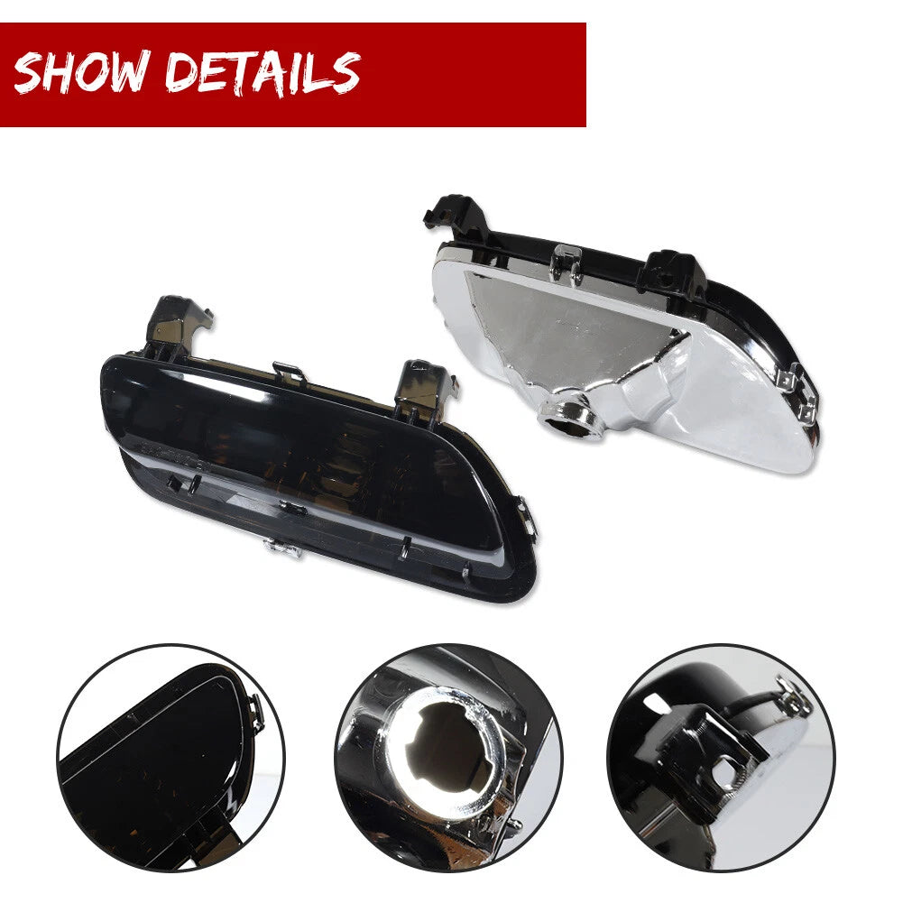 2X Smoked Lens Rear Bumper Backup Lights for Corvette C6 (2005–2013)
