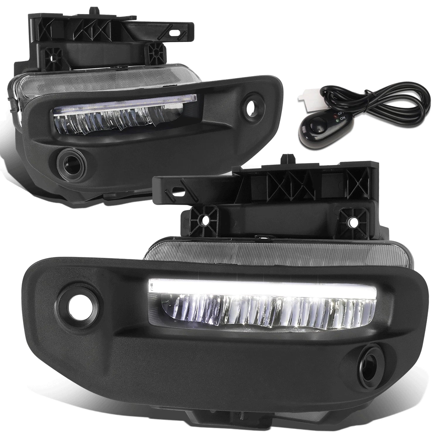 LED Fog Lights with Bezel Cover & Switch for Ram 1500 (2019–2022)