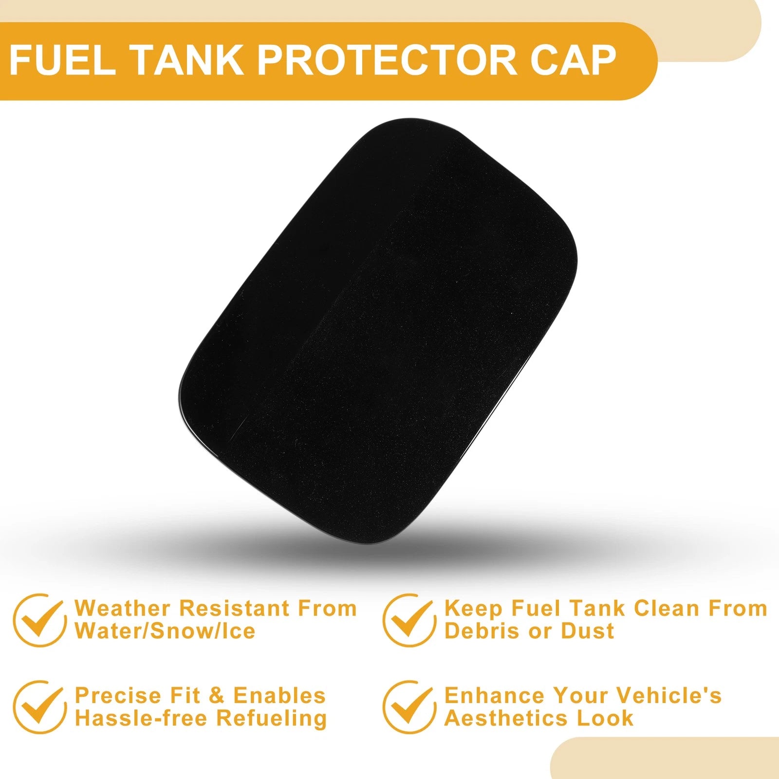 Fuel Tank Door Cap for Volkswagen Passat (2012–2018) Oil Filler Black