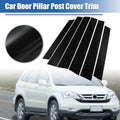 Glossy Black Door Window Pillar Posts Cover Trim for Honda CR-V (2007–2011)