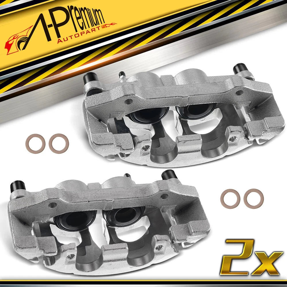 Pair Front Brake Calipers with Bracket for Ford Expedition (2007–2009)