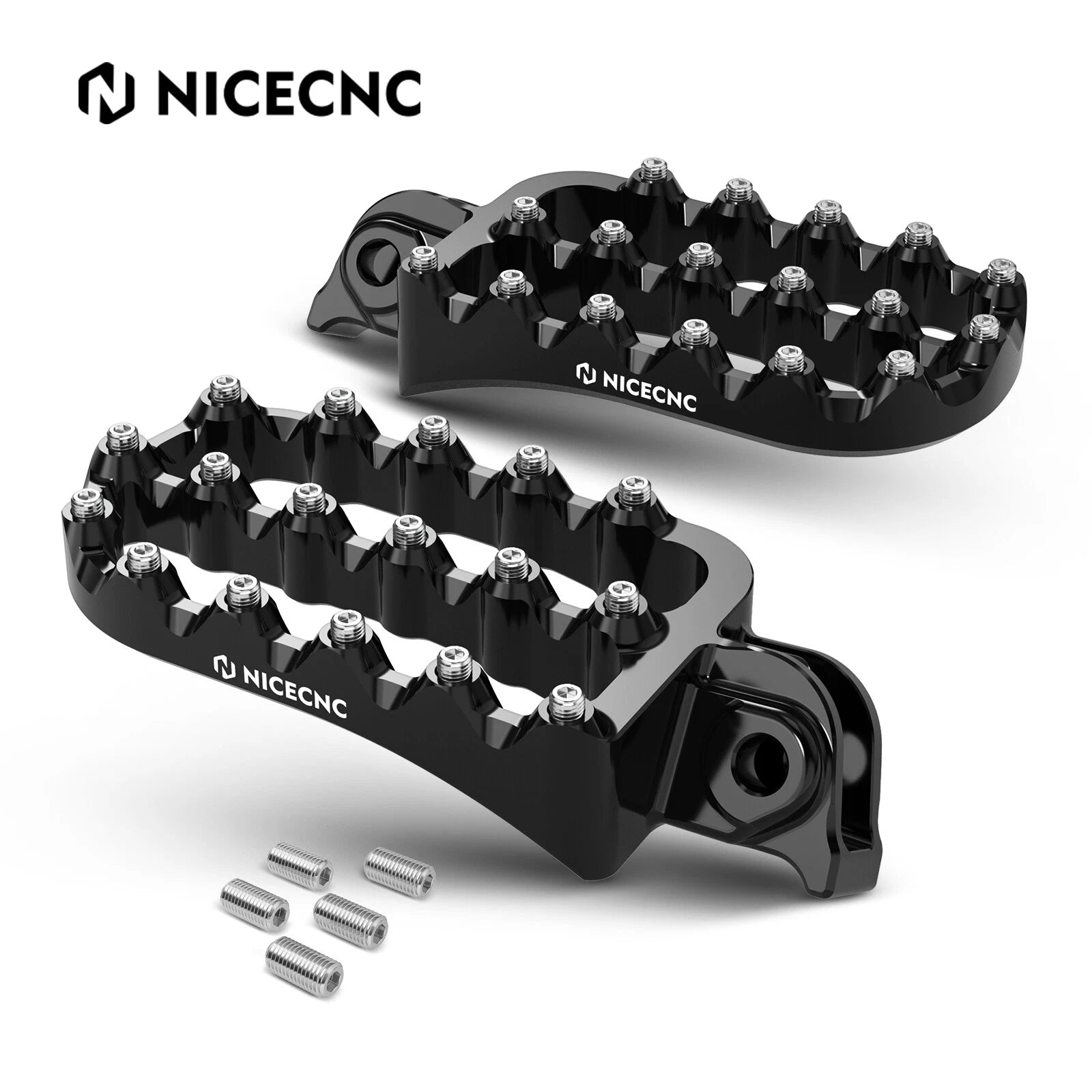 Set of 2 Enlarged Wide Flat Foot Pegs for KTM 390 Adventure (2020–2024)