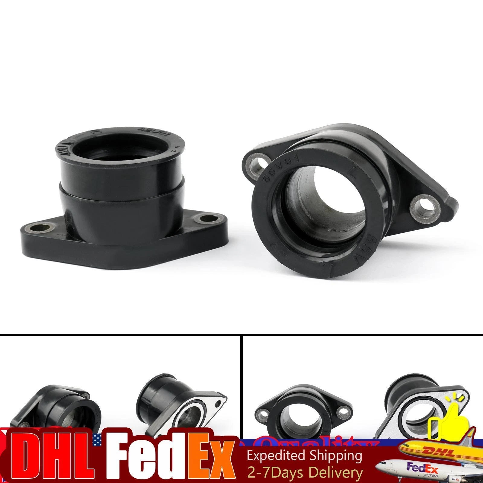 Carburetor Left Intake Manifold for Yamaha TT350 XT350 (1986–1987) 55V-13586-01-00
