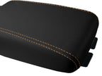 Console Lid Pull Over Cover Leather for Nissan Altima (2005–2006) Orange Stitch