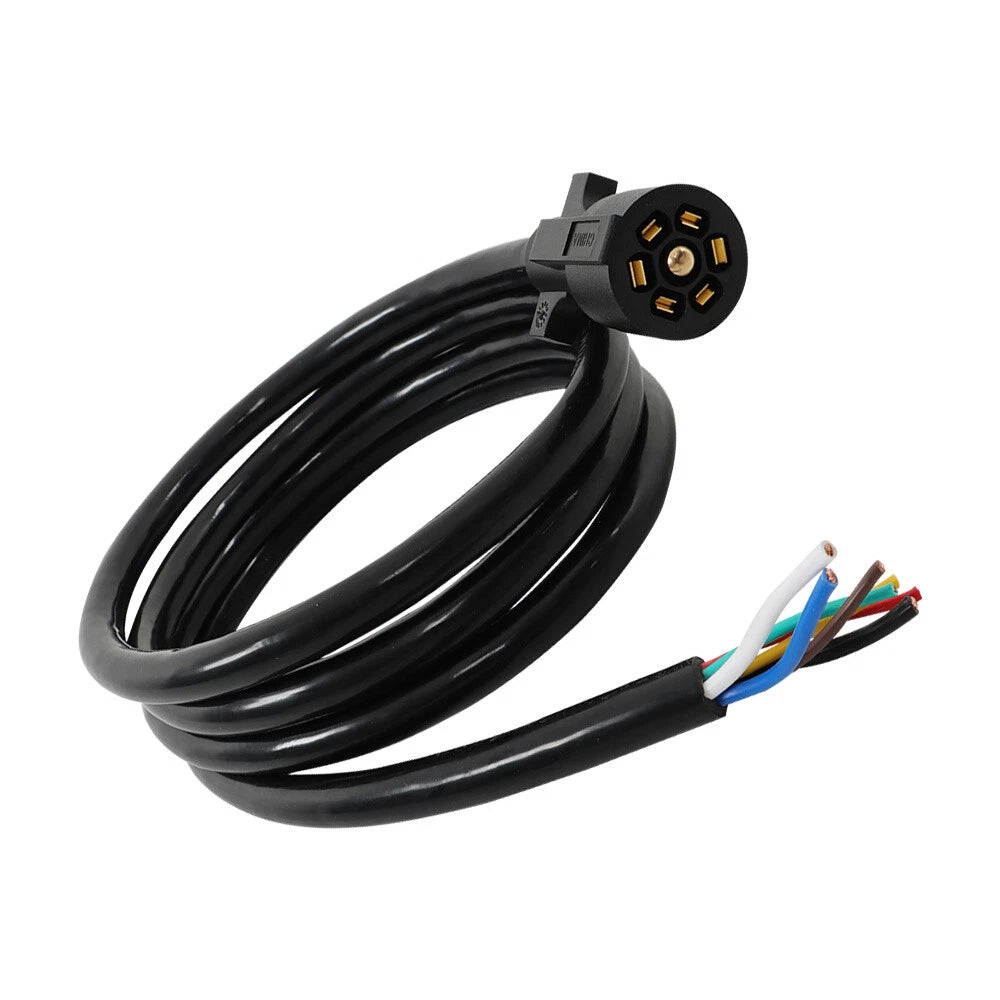 7-Way Trailer Extension Cord for RV Trailer (8 Ft)