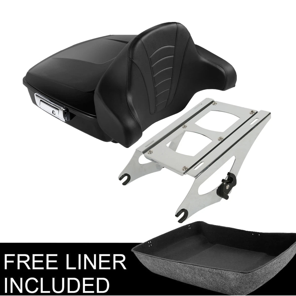Chopped Trunk Pad Mount Rack for Harley Touring Road Glide King (2014–2026)