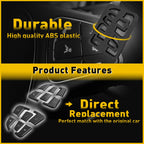 Black Steering Wheel Button Cover Trim for Mercedes A B GLA GLE CLA (2015–2018)