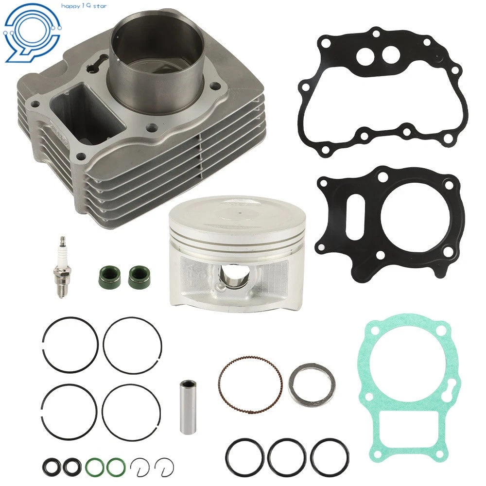 Top End Rebuild Kit Cylinder Piston Gaskets 68.5mm for Honda Recon 250 (2002–2022)