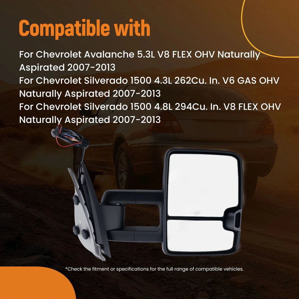 Convex Side Mirror for Chevrolet Avalanche/Suburban (2007–2014) 20862098