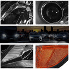 Headlight for Toyota Sienna XL30 (2011–2020) Chrome Housing Smoked Lens