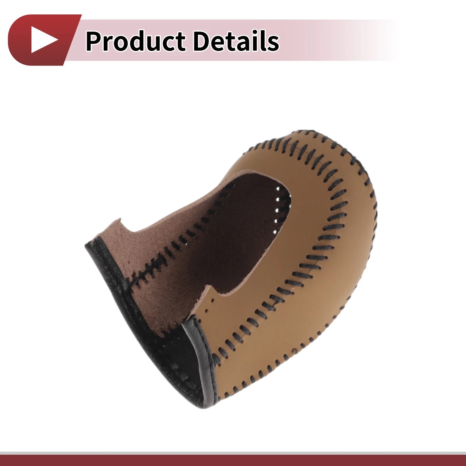 1 Pc Gear Shift Knob Cover for Hyundai Tucson (2015–2018) Black Brown