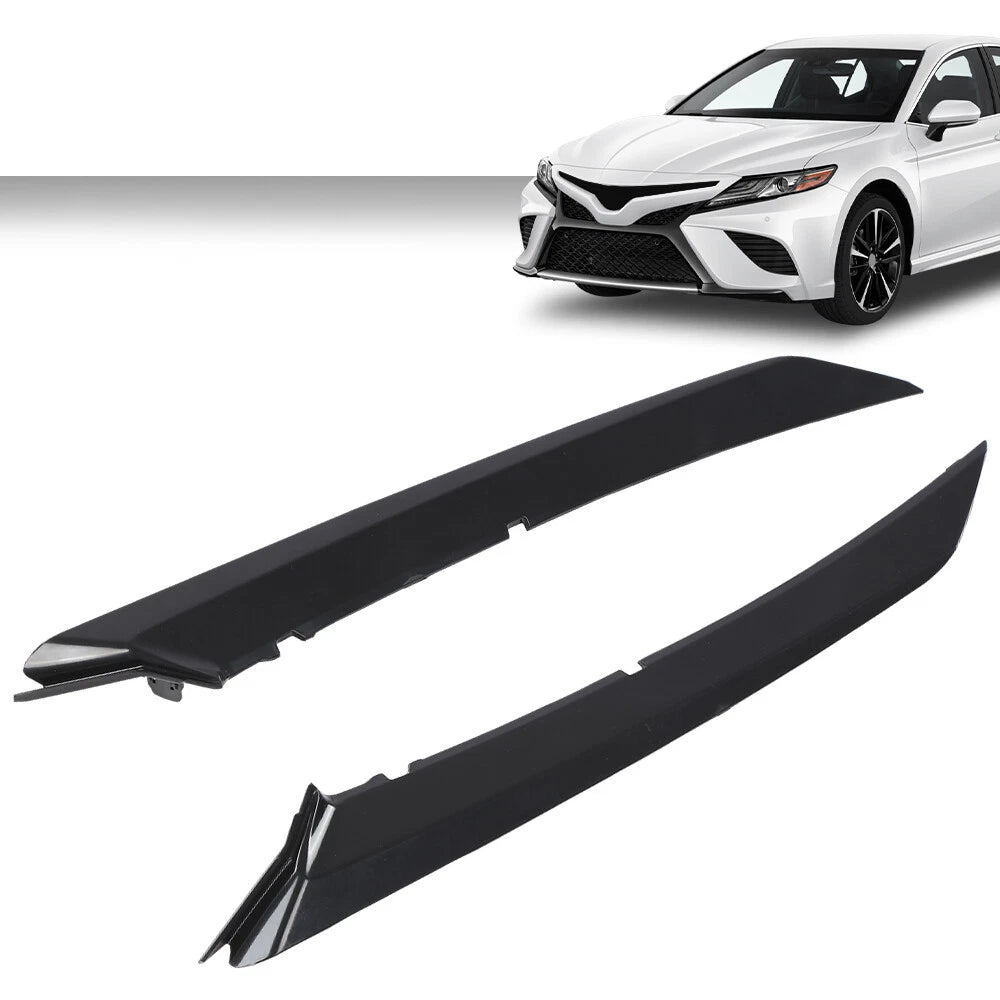 Front Bumper Grille Trim Molding for Toyota Camry (2018–2022) Black