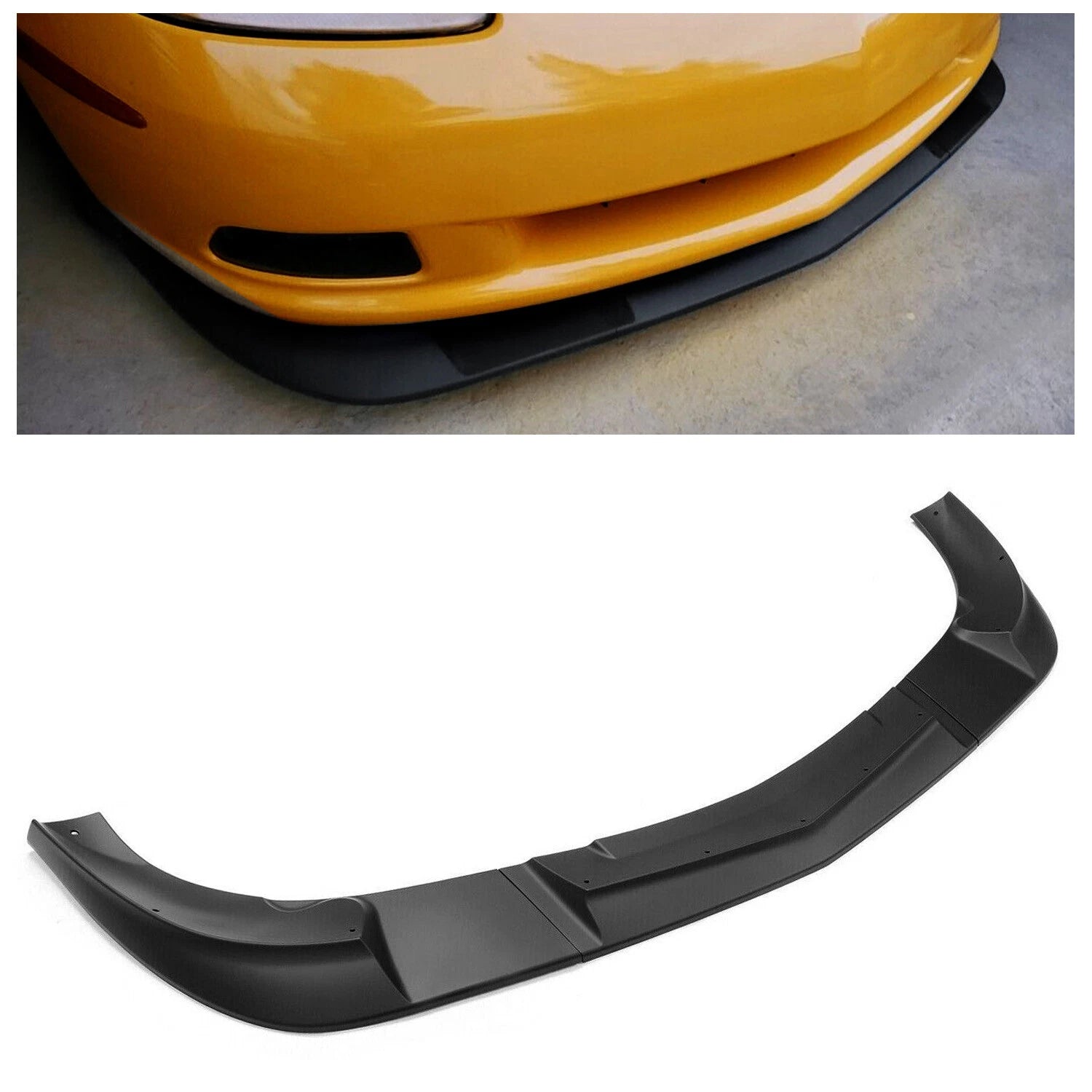 Front Bumper Lip Spoiler Splitter for Chevy Corvette C6 (2005–2013)