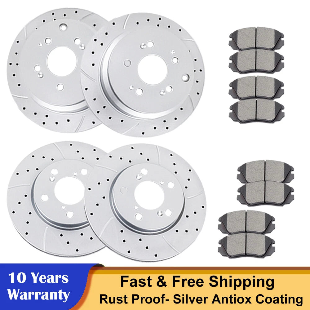 Brake Disc Rotors & Ceramic Pads Kit for Honda Odyssey (2005–2010)