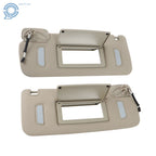 Set of 2 Gray Sun Visors for Chevrolet Silverado Sierra Tahoe Yukon (2007–2014)