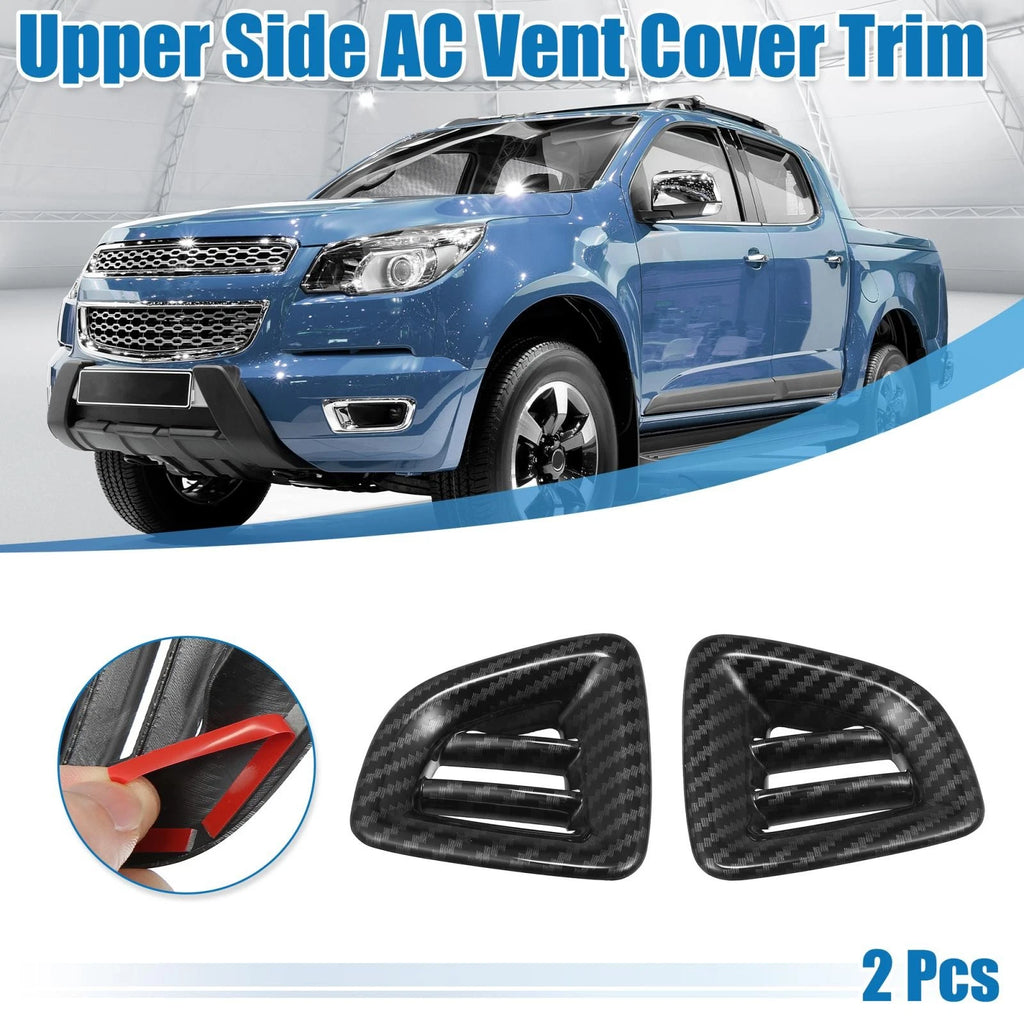 2pcs Black Dashboard Upper Side Air Vent Cover for Chevrolet Colorado (2015–2022)