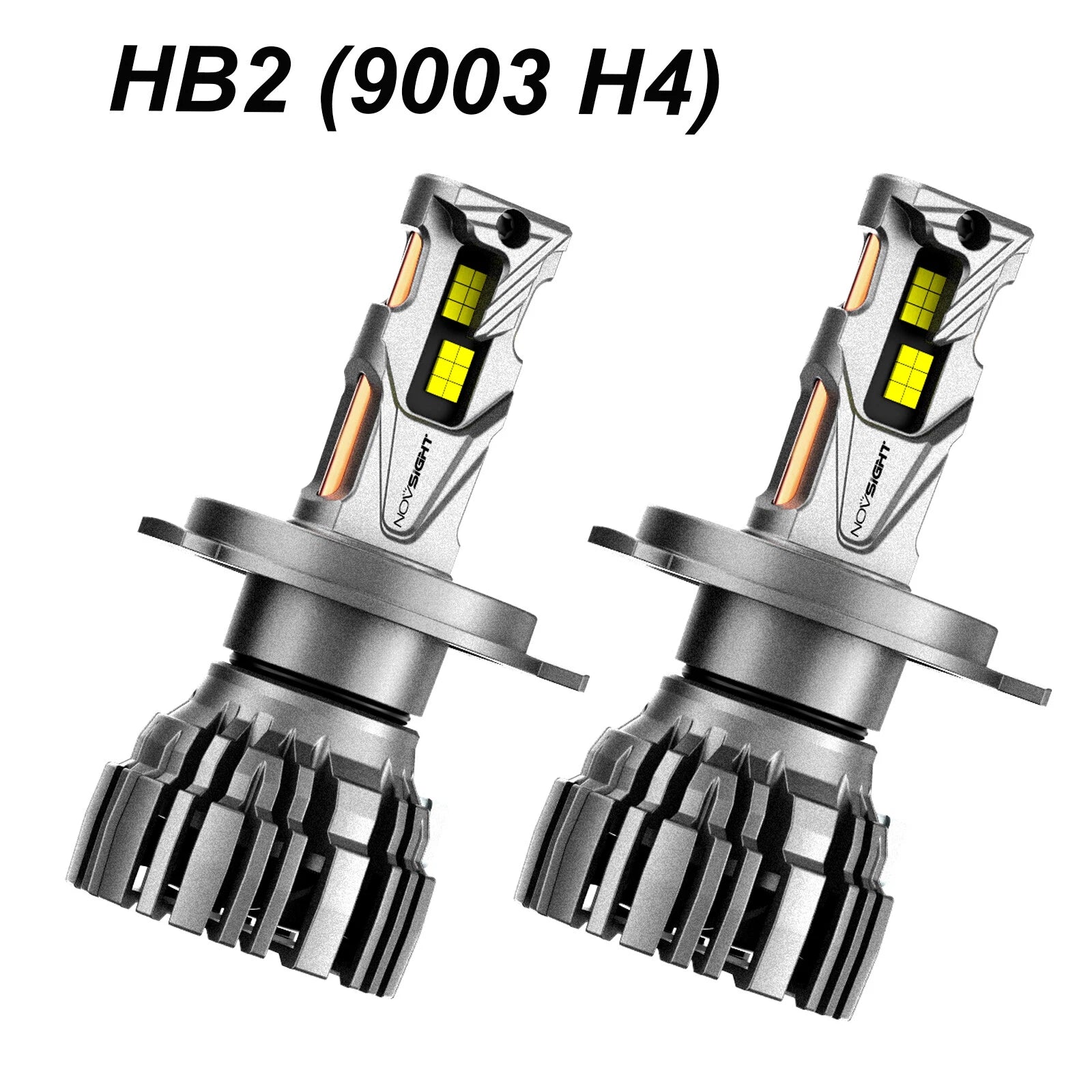 2X H4 HB2 9003 LED Headlight Bulbs Kit for